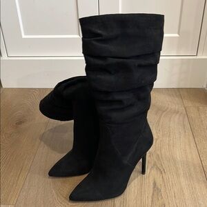 Black Women's Slouch Boots